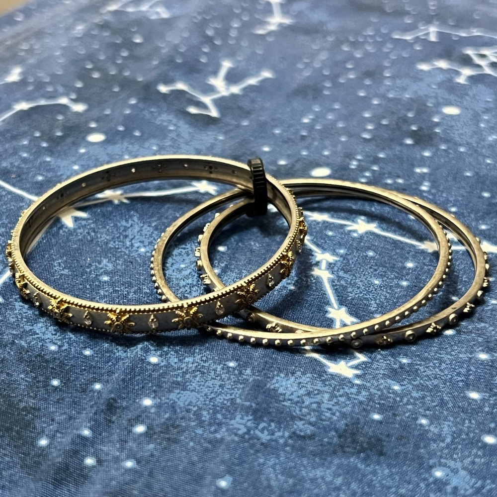 💜 Pretty Gold Bangle Bracelet Bundle